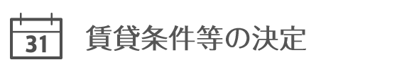 賃貸條件等の決定