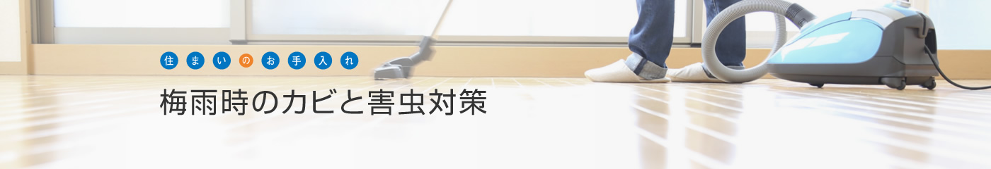 [住まいのお手入れ]梅雨時のカビと害蟲対策